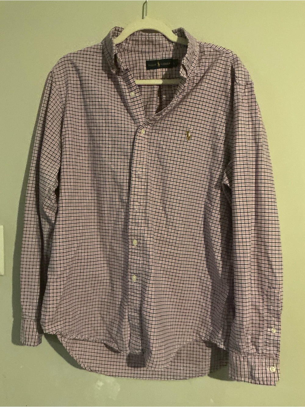Ralph Lauren Purple Check Button-Down Shirt - Men